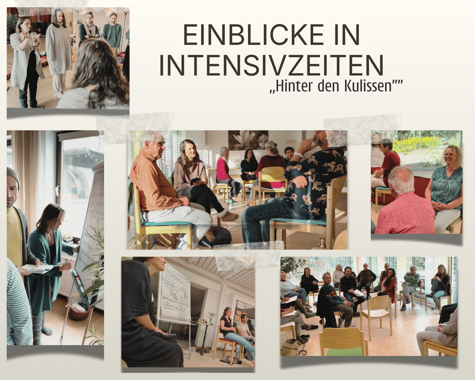 Collage aus der Prozessarbeit – Gemeinschaften und Zusammenarbeit